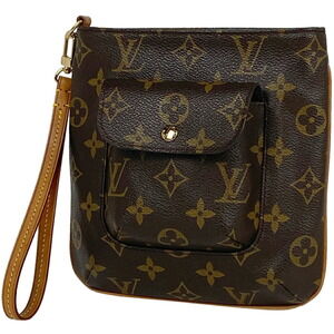 Louis Vuitton Partition Handbag Wristlet Accessory Monogram Brown
